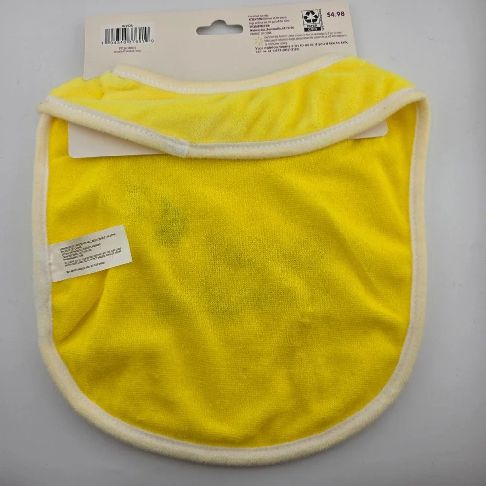 Parent's Choice Baby Swaddle and Beanie‎ Set with Bib 2-Piece Bunny New